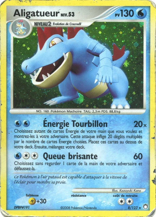 Carte Pokémon Aligatueur de l'extension Trésors Mystérieux