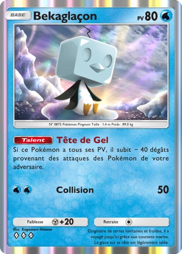 Carte Pokémon Bekaglaçon de l'extension Méga-Ascension