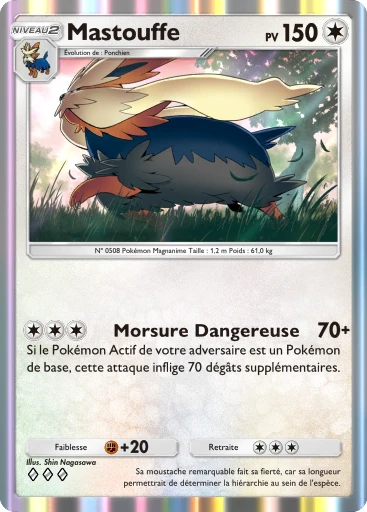 Carte Pokémon Mastouffe de l'extension Méga-Ascension