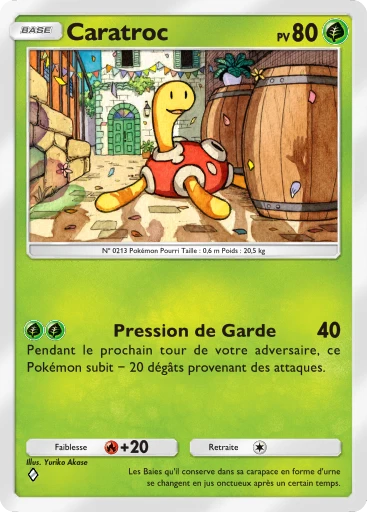 Carte Pokémon Caratroc de l'extension Parade Onirique