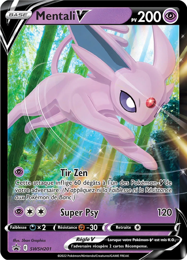 Carte Pokémon Mentali V de l'extension Promo SWSH