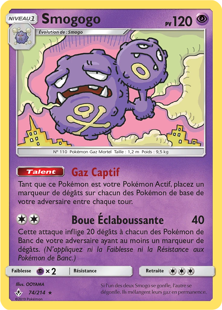 Carte Pokémon Smogogo de l'extension Alliance Infaillible