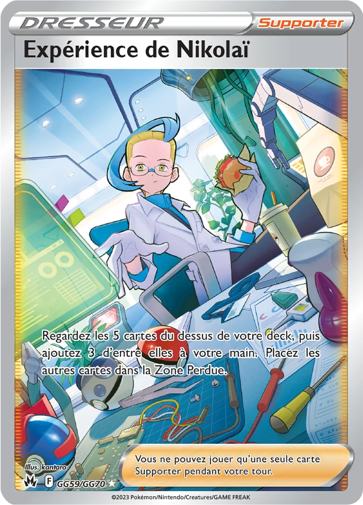 Carte Pokémon Expérience de Nikolaï de l'extension Zénith Suprême