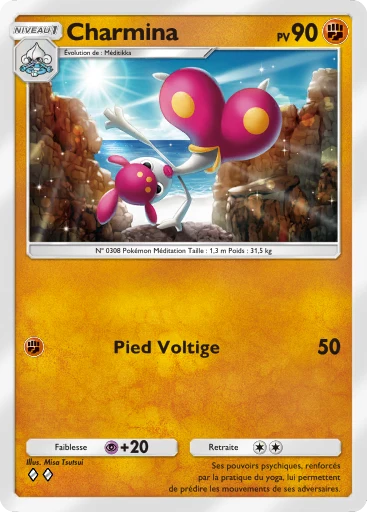 Carte Pokémon Charmina de l'extension Crise Interdimensionnelle