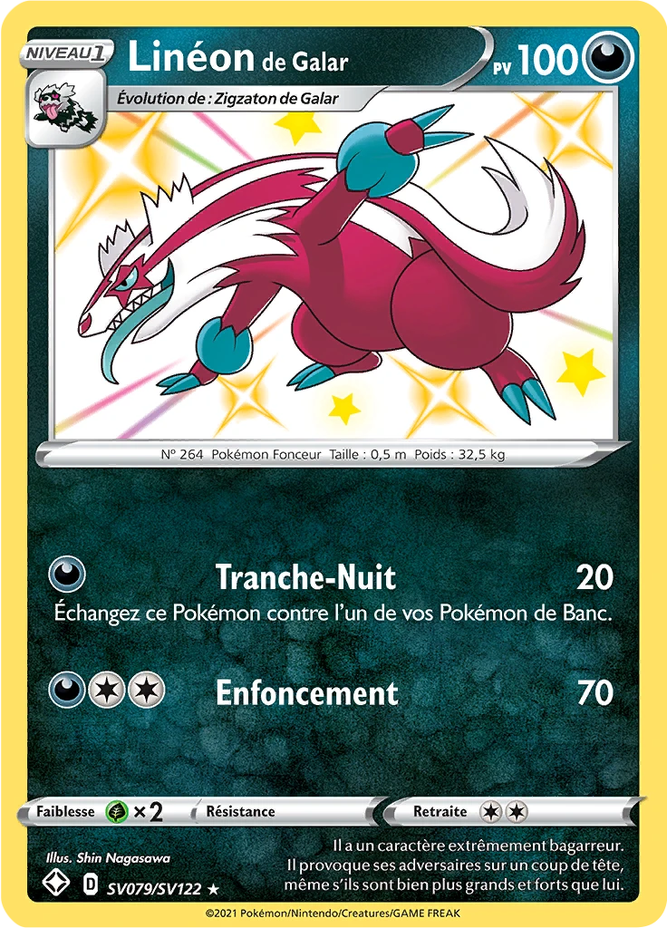 Carte Pokémon Linéon de Galar de l'extension Destinées Radieuses