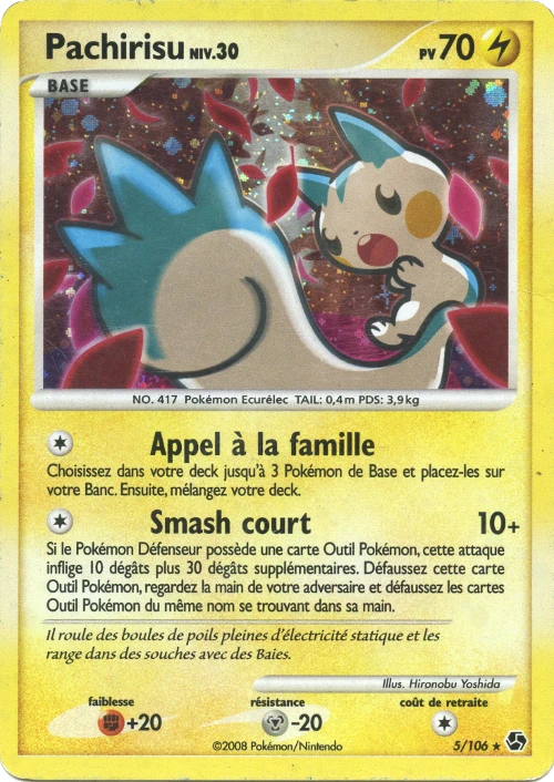 Carte Pokémon Pachirisu de l'extension Duels au Sommets