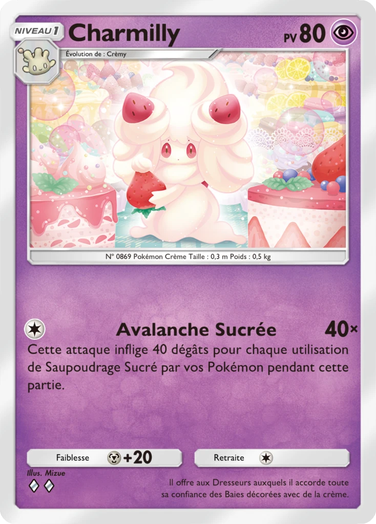 Carte Pokémon Charmilly de l'extension Booster de Luxe ex