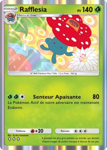 Carte Pokémon Rafflesia de l'extension Puissance Génétique