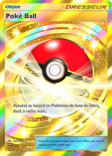 Carte Pokémon Poké Ball de l'extension Réjouissances Rayonnantes