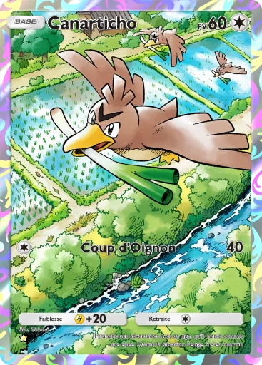 Carte Pokémon Canarticho de l'extension Booster de Luxe ex