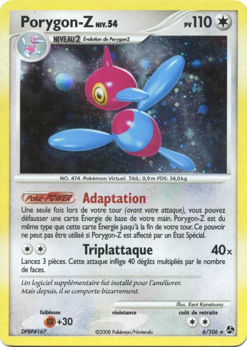 Carte Pokémon Porygon-Z de l'extension Duels au Sommets