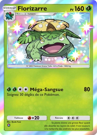 Carte Pokémon Florizarre de l'extension Gardiens Astraux