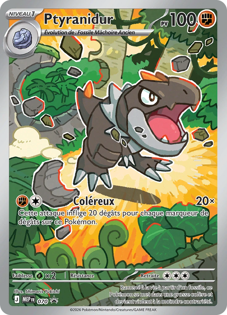 Carte Pokémon Ptyranidur de l'extension MEP Black Star Promos