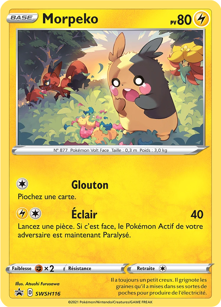 Carte Pokémon Morpeko de l'extension Promo SWSH