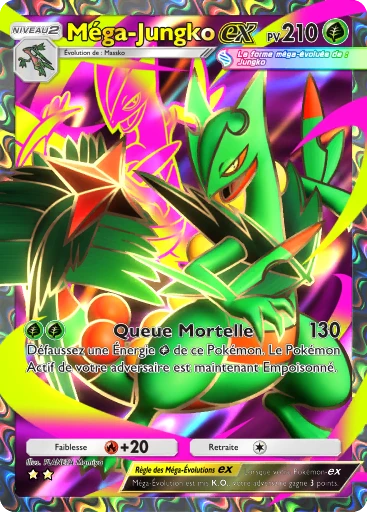Carte Pokémon Méga-Jungko-ex de l'extension Aura Palpitante