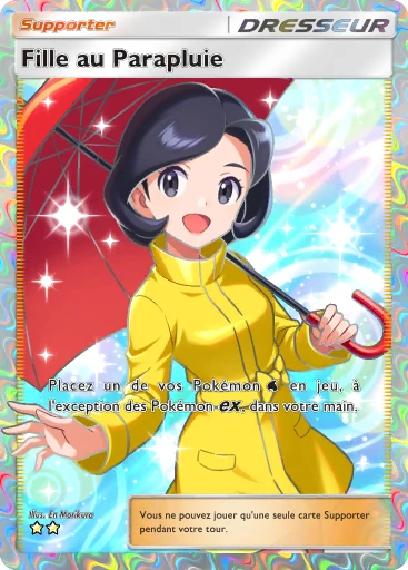 Carte Pokémon Fille au Parapluie de l'extension Aura Palpitante