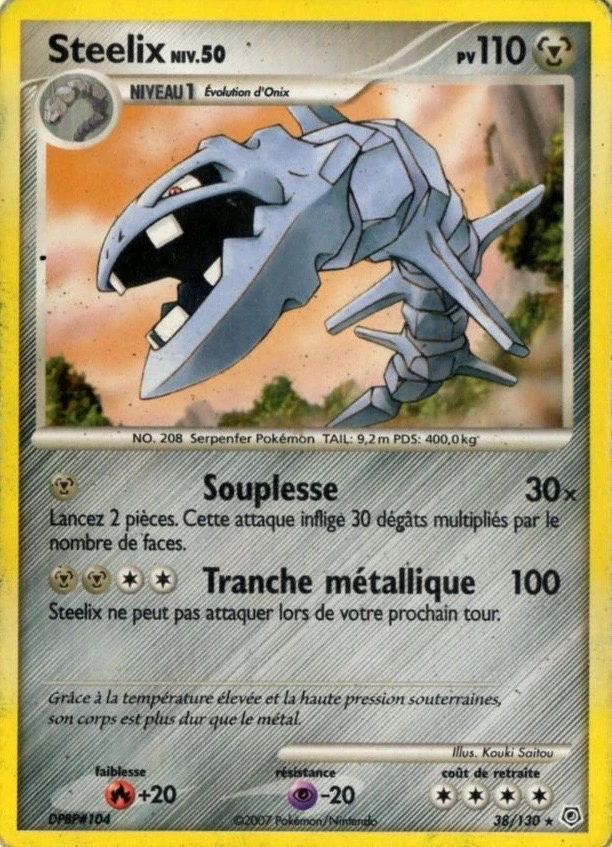 Carte Pokémon Steelix de l'extension Diamant & Perle