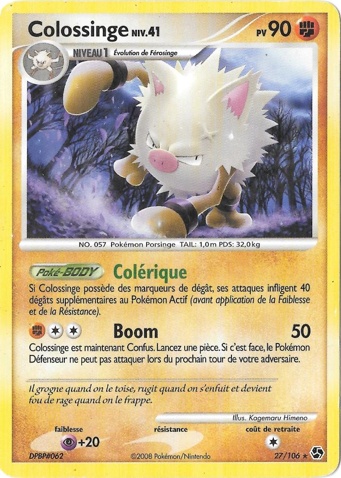 Carte Pokémon Colossinge de l'extension Duels au Sommets
