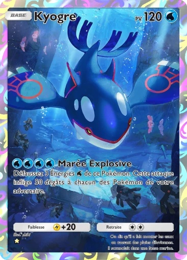Carte Pokémon Kyogre de l'extension Domination Céleste