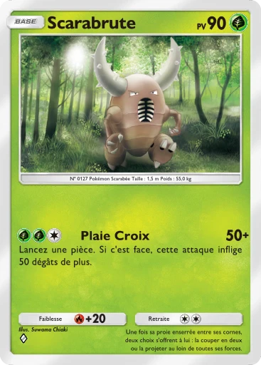 Carte Pokémon Scarabrute de l'extension Méga-Ascension