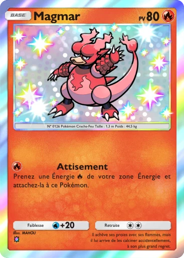 Carte Pokémon Magmar de l'extension Parade Onirique