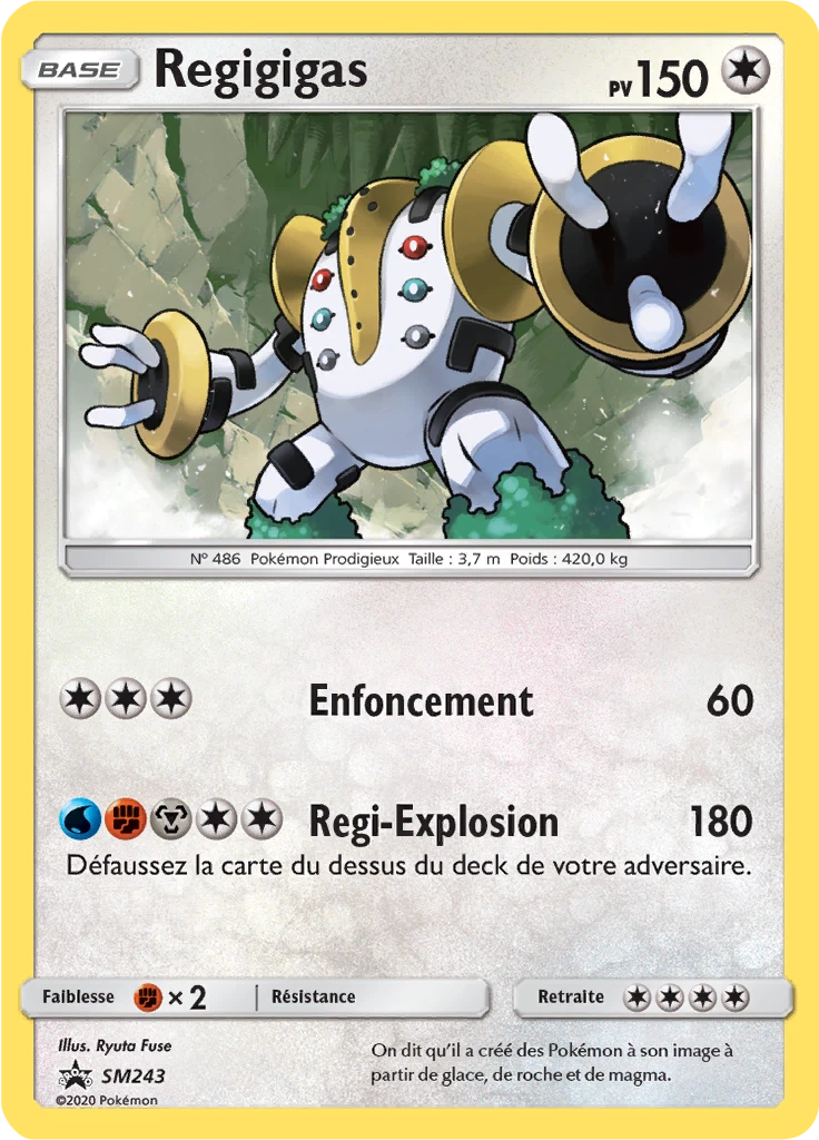 Carte Pokémon Regigigas de l'extension Promo SM