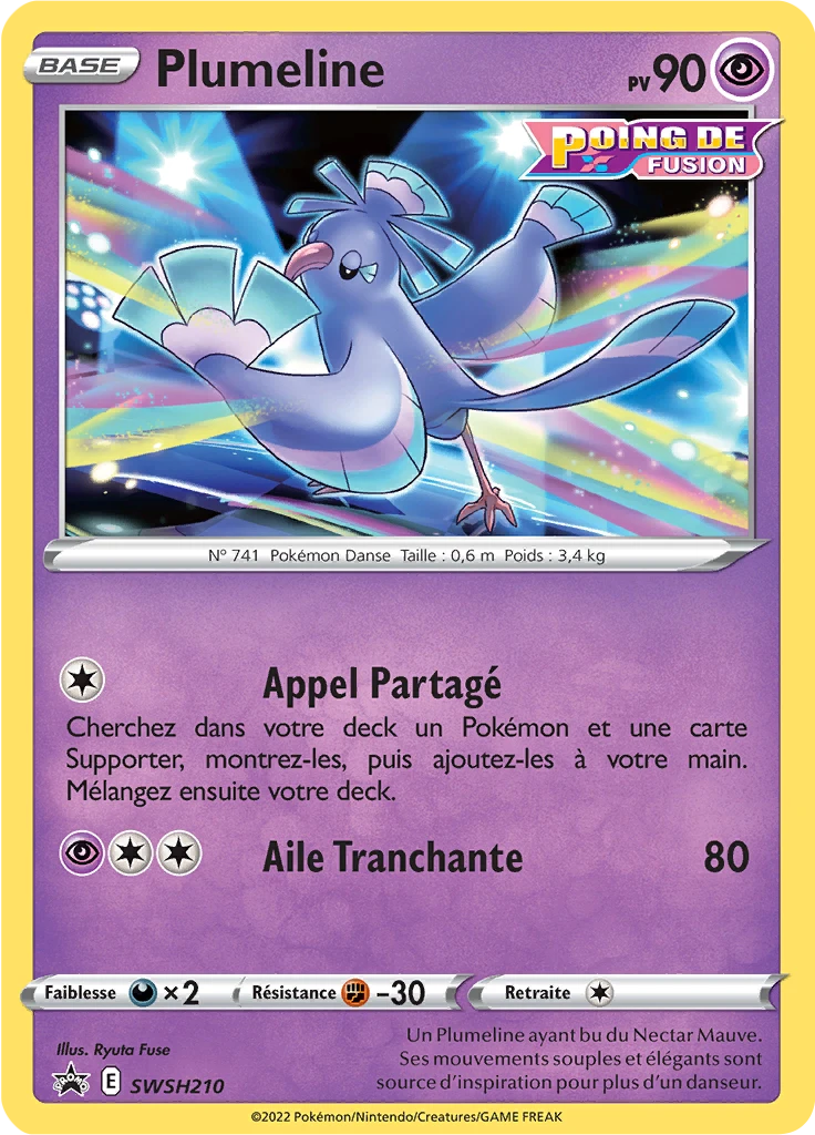 Carte Pokémon Plumeline de l'extension Promo SWSH
