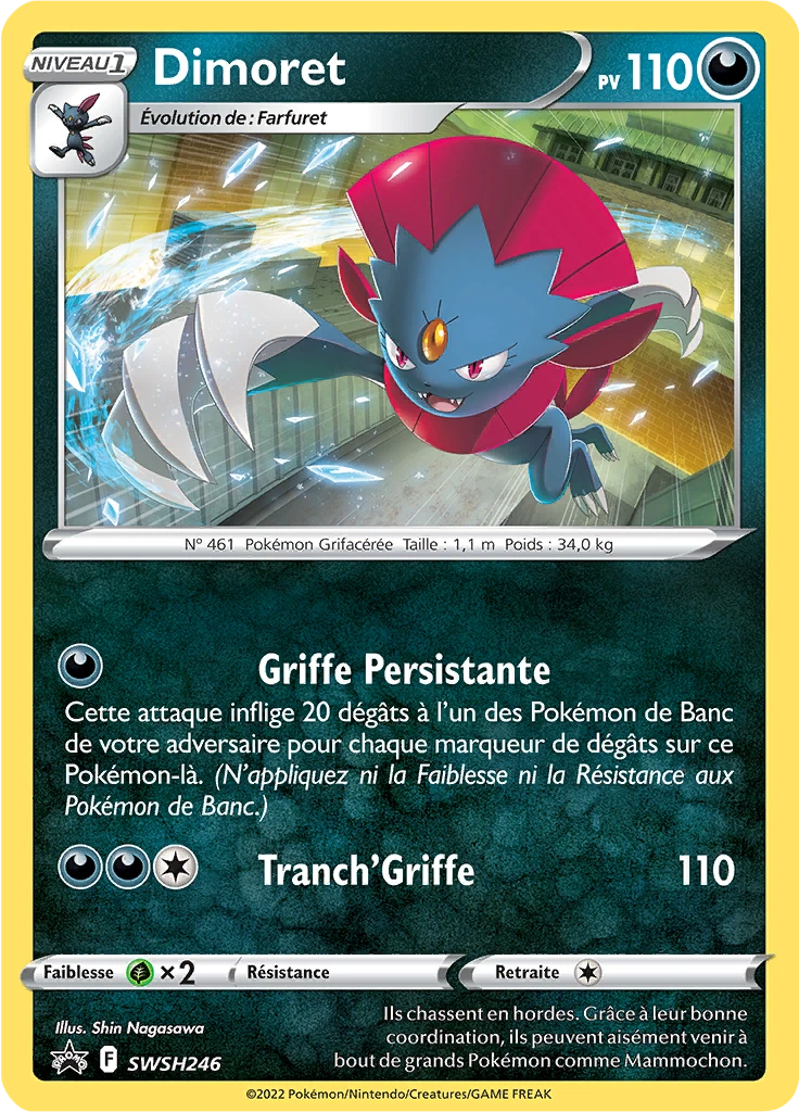 Carte Pokémon Dimoret de l'extension Promo SWSH