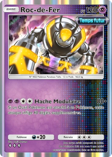 Carte Pokémon Roc-de-Fer de l'extension Propulsion Paradoxe