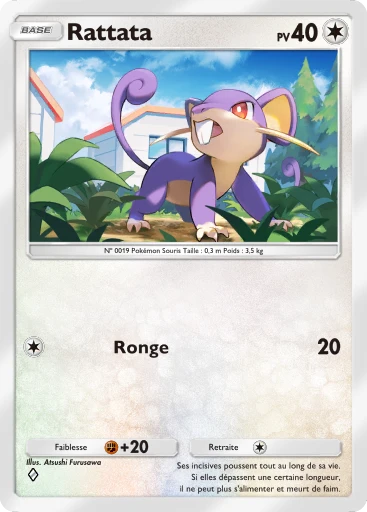 Carte Pokémon Rattata de l'extension Puissance Génétique