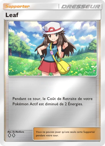Carte Pokémon Leaf de l'extension Booster de Luxe ex