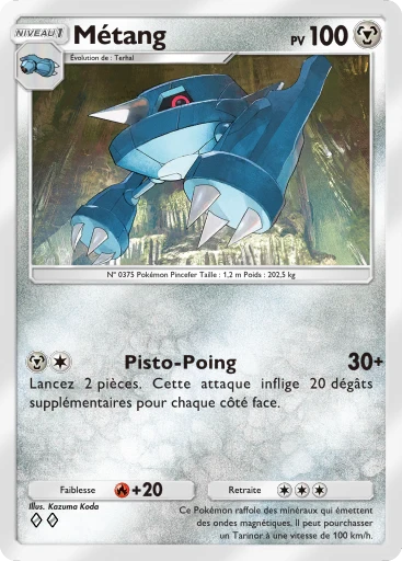 Carte Pokémon Métang de l'extension Domination Céleste