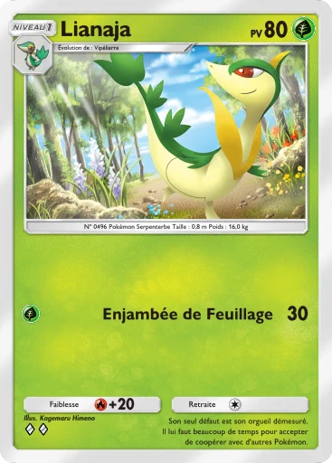 Carte Pokémon Lianaja de l'extension L'Ambition de la Team Rocket