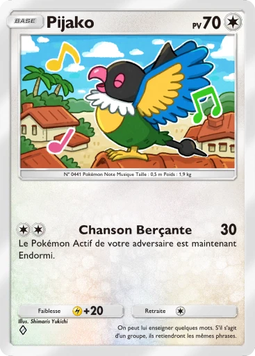 Carte Pokémon Pijako de l'extension Méga-Ascension