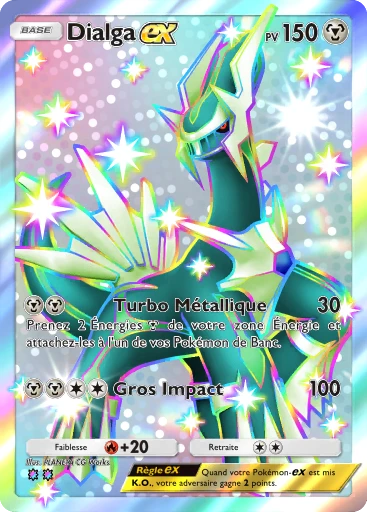 Carte Pokémon Dialga-ex de l'extension Méga-Ascension