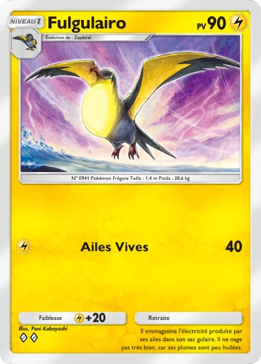 Carte Pokémon Fulgulairo de l'extension Merveilles de Paldea