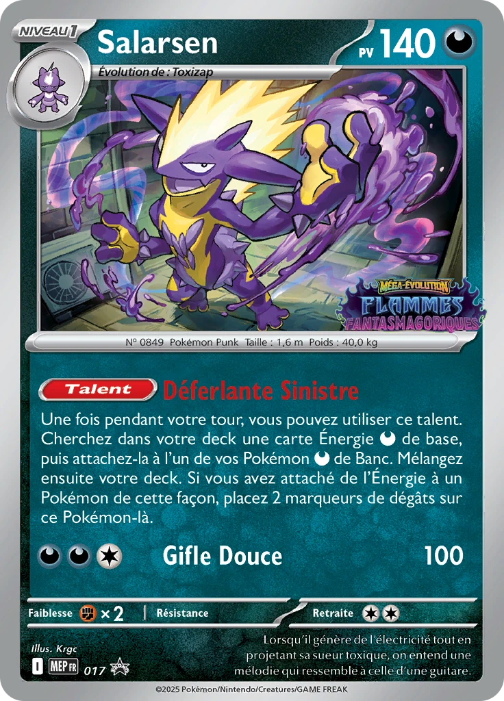 Carte Pokémon Salarsen de l'extension MEP Black Star Promos