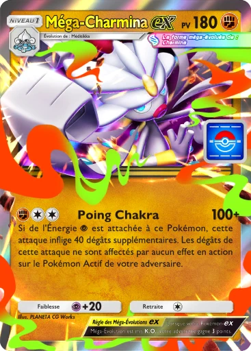 Carte Pokémon Méga-Charmina-ex de l'extension Promo-B