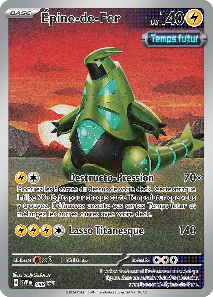 Carte Pokémon Épine-de-Fer de l'extension SVP Black Star Promos