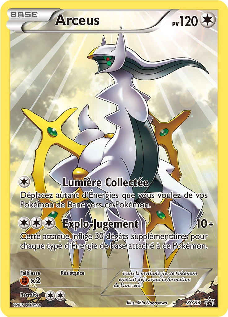 Carte Pokémon Arceus de l'extension Promo XY
