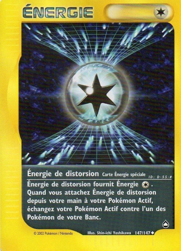Carte Pokémon Énergie de distorsion de l'extension Aquapolis