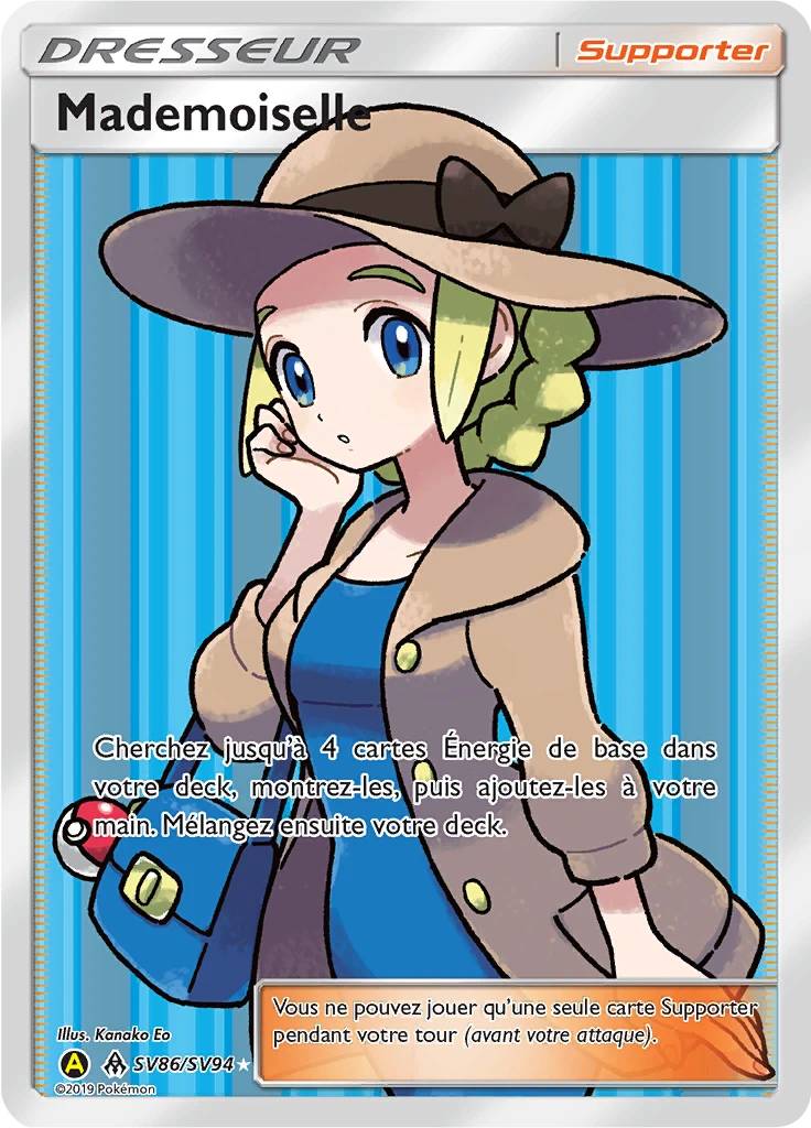 Carte Pokémon Mademoiselle de l'extension Destinées Occultes