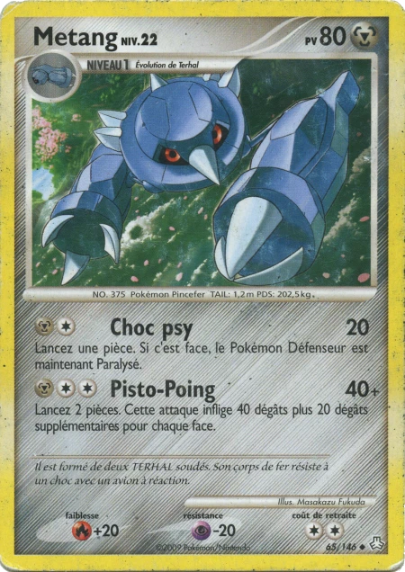 Carte Pokémon Métang de l'extension Éveil des Légendes