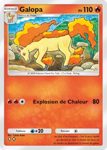 Carte Pokémon Galopa de l'extension Domination Céleste