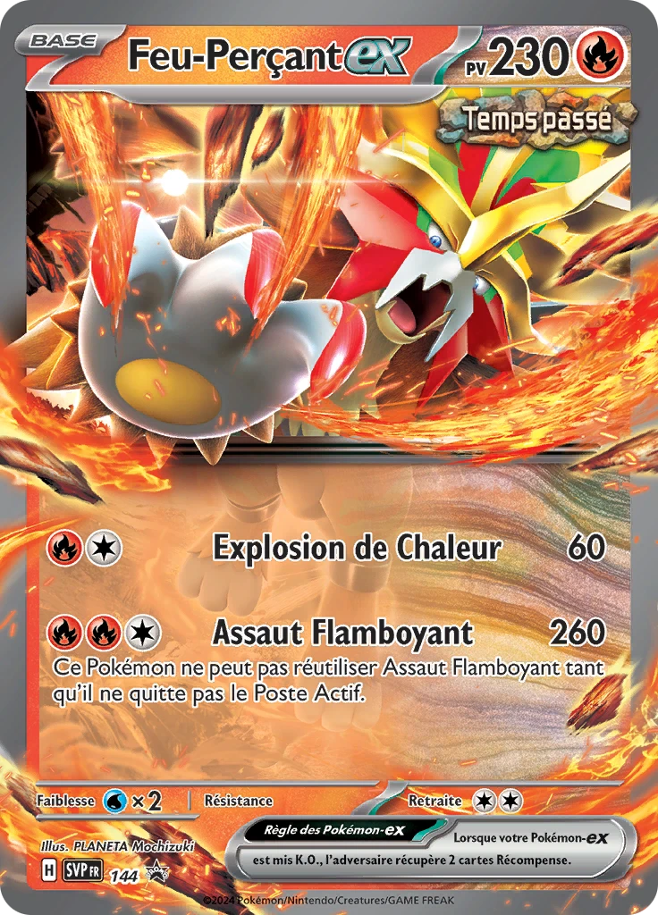 Carte Pokémon Feu-Perçant-ex de l'extension SVP Black Star Promos