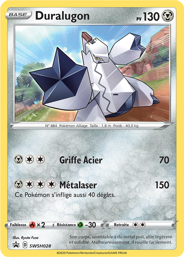 Carte Pokémon Duralugon de l'extension Promo SWSH