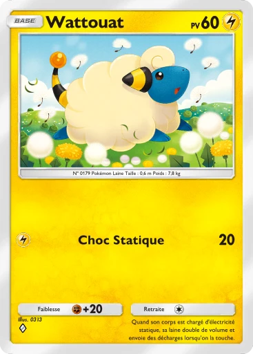Carte Pokémon Wattouat de l'extension Sagesse entre Ciel et Mer