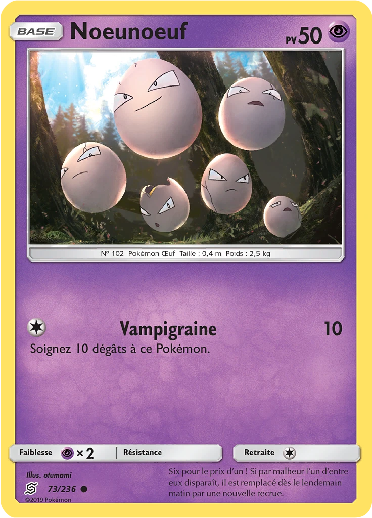 Carte Pokémon Noeunoeuf de l'extension Harmonie des Esprits