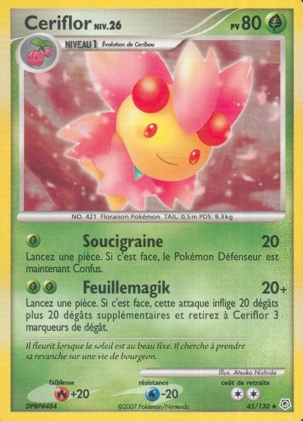 Carte Pokémon Ceriflor de l'extension Diamant & Perle