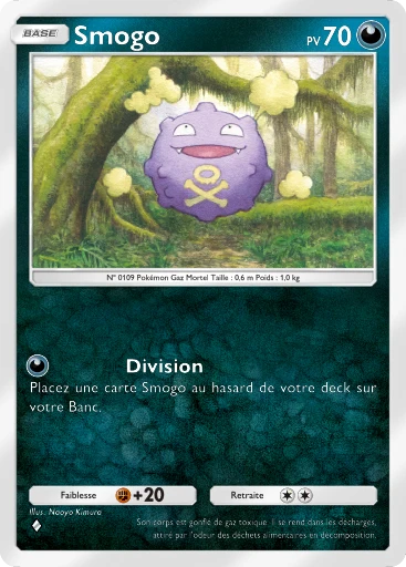 Carte Pokémon Smogo de l'extension L'Île Fabuleuse